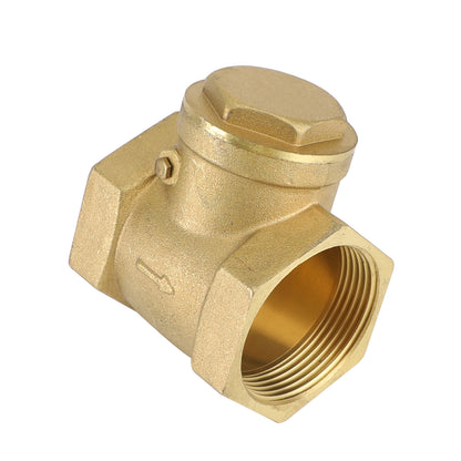 1-1/2" Female Thread Brass Horizontal DN15 One-Way Non-Return Swing Check Valve