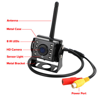 WiFi Wireless Car Truck RV Trailer Rear View Backup Camera CCTV For iOS Android