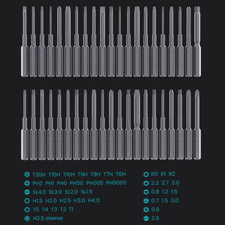 topteng Precision Screwdriver Set 56 Pieces Repair Tool Kit for iPhone PC Watch and Jewlry