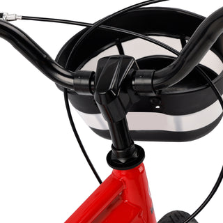 16" Kids Bike for Boys and Girls with auxiliary wheels & Rack Red