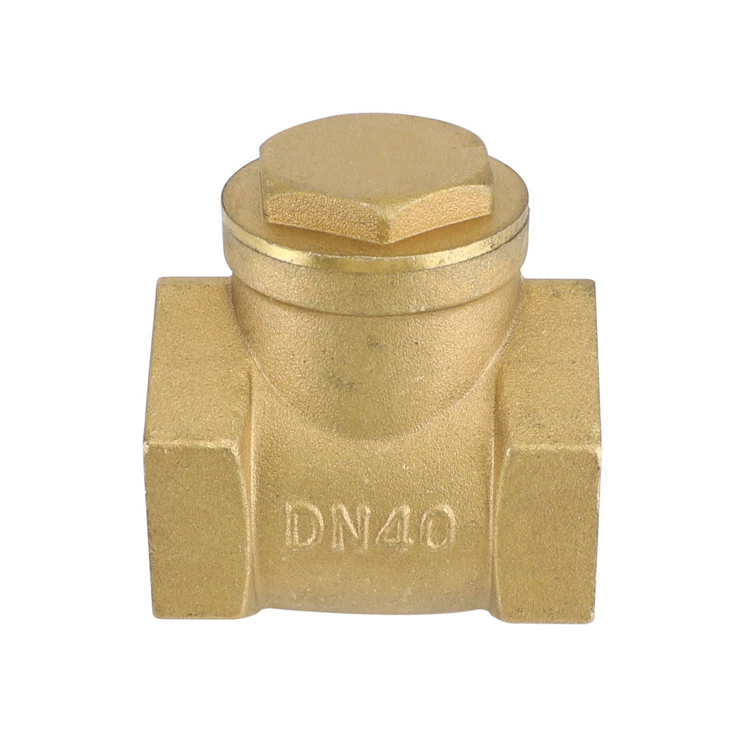 1-1/2" Female Thread Brass Horizontal DN15 One-Way Non-Return Swing Check Valve