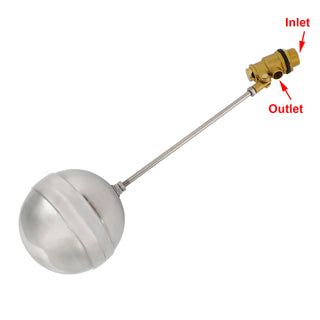 1/2 inch Thread Float Ball Valve Floating Ballcock Stainless Steel Fittings