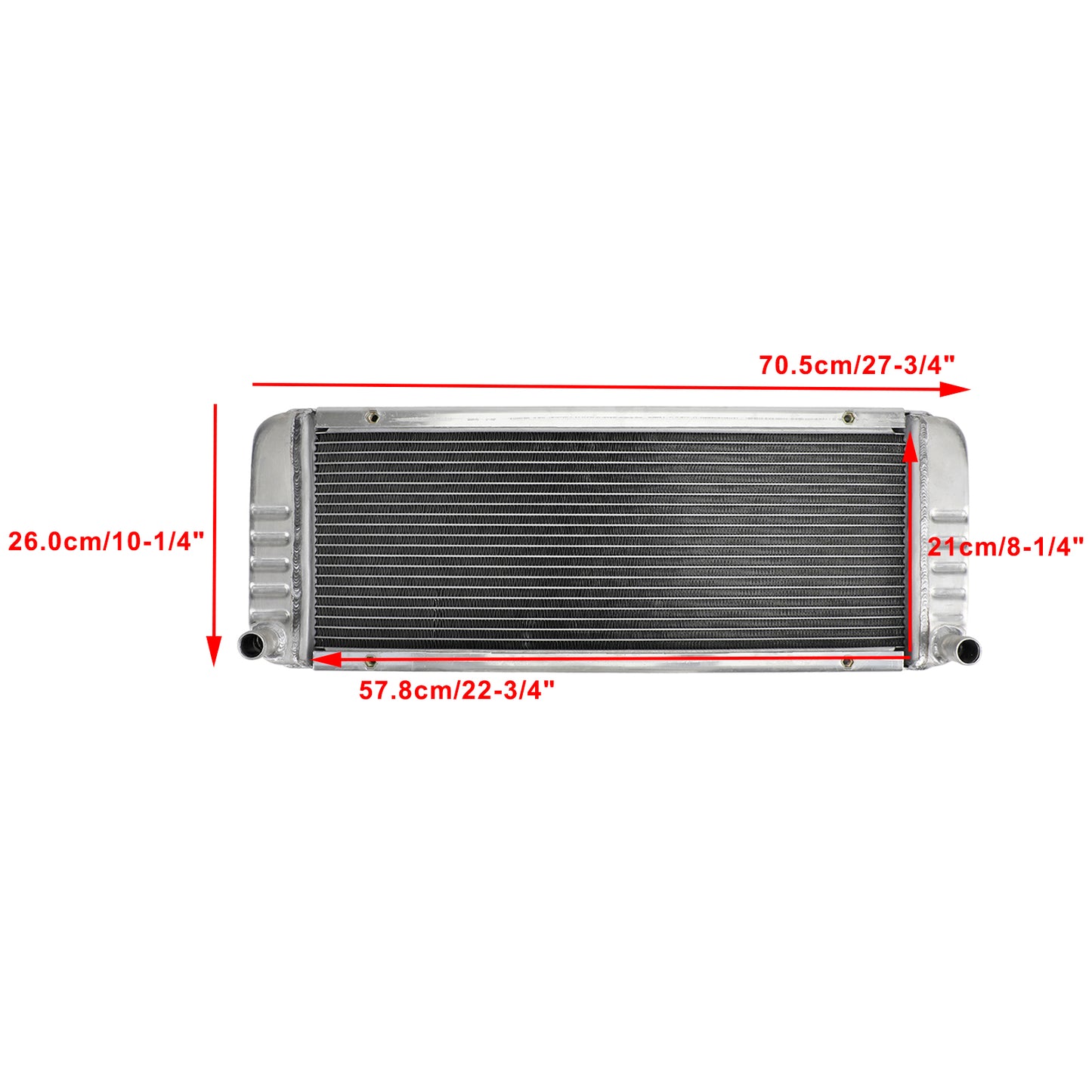 Bobcat Skid Steer Loader Radiator 6672455 6678820 7009566 – Fits 463 553F 553AF S70, Durable Aluminum Core