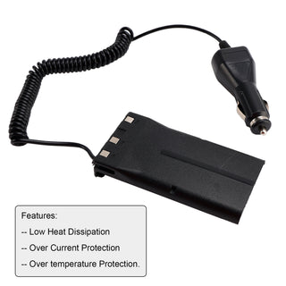 Car Charger Battery Eliminator Adapter For TK-480 TK-385 TK-280 TK-290 TK-380