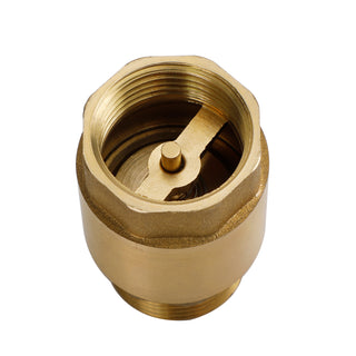 Brass Check Valve G1" 64x41mm Male Female Thread Non-Return Backflow Prevention