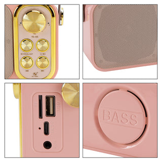 Mini Wireless Bluetooth Speaker 10W Power Home Dual Microphone Speaker Karaoke