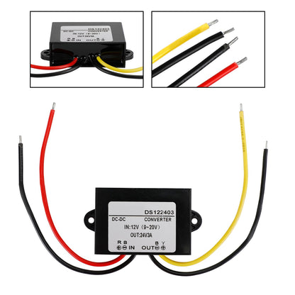 Waterproof DC-DC Boost Step-Up Converter 12V To 24V 1A Car Power Supply Module Generic