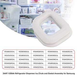 DA97-12594A Refrigerator Dispenser Ice Chute and Gasket Assembly for Samsung