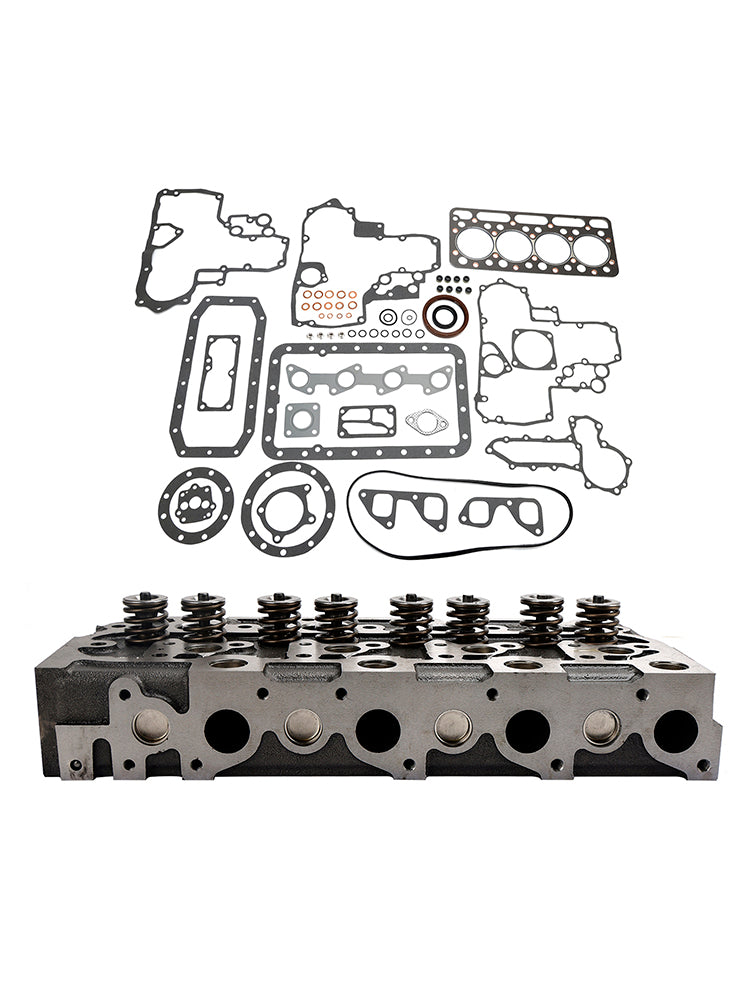 Complete Cylinder Head & Gasket Kit for Kubota V1902 Engine - Fits Bobcat, New Holland, Thomas Skid-Steer Loaders