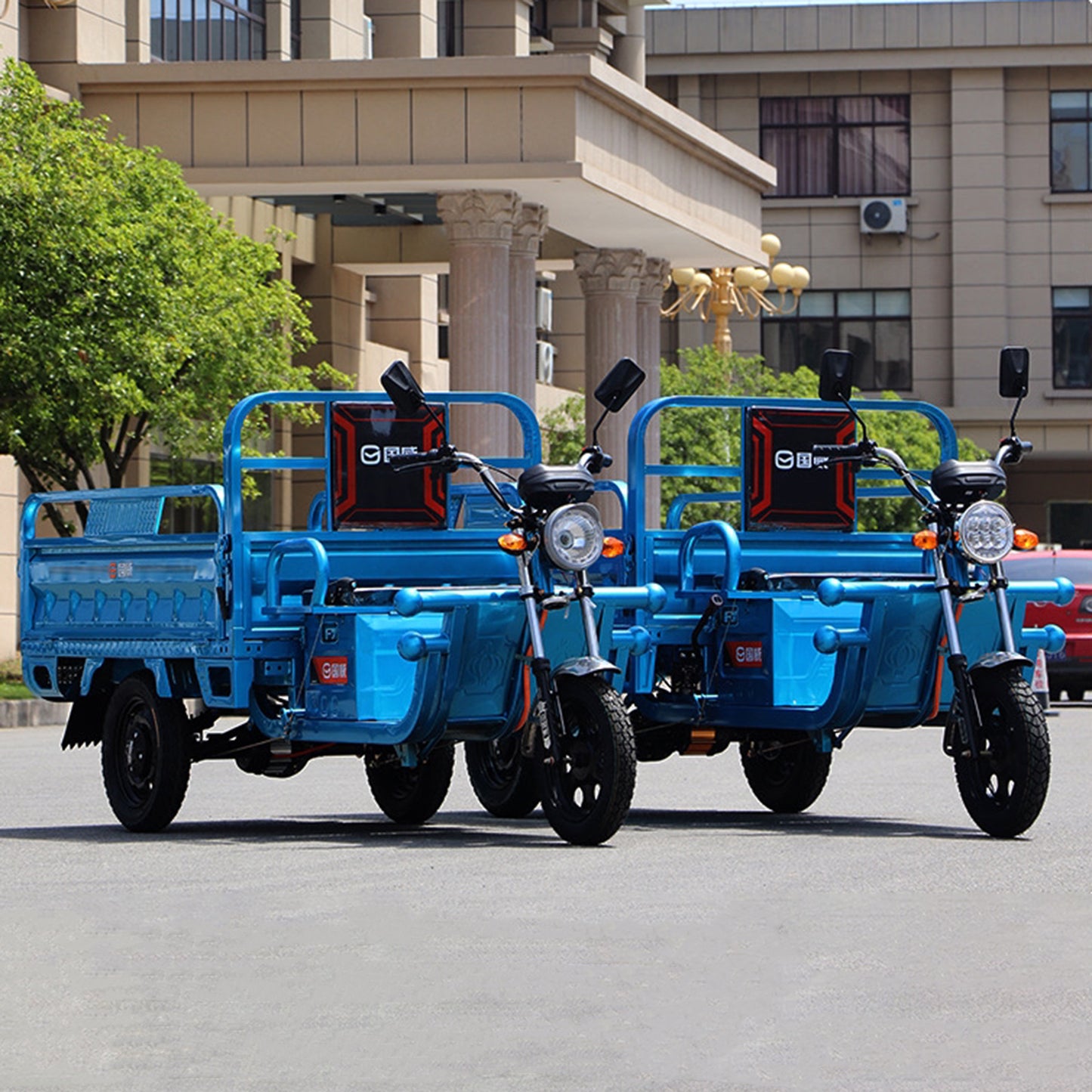 Electric Powered Cargo Truck 1000W Motorized Scooter Moped Truck Tricycle