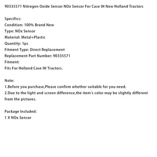 Nitrogen Oxide Nox Sensor 90335571 For New Holland For CASE IH
