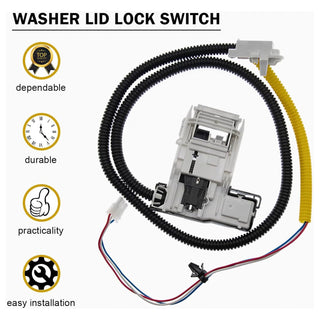 Washer door latch assembly Washing machine lid strike W11307244