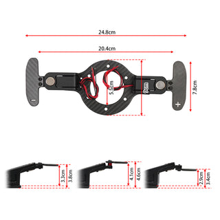 Shift Paddles Racing Game Simulation Steering Wheel with Mount For Thrustmaster