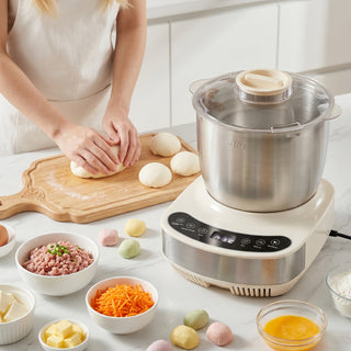 Electric Dough Mixer 7.4qt Large Capacity Electric Dough Maker with Ferment Function For Baking Bread Dough&Pizza Dough 304 Stainless Steel Kitchen Stand Mixer