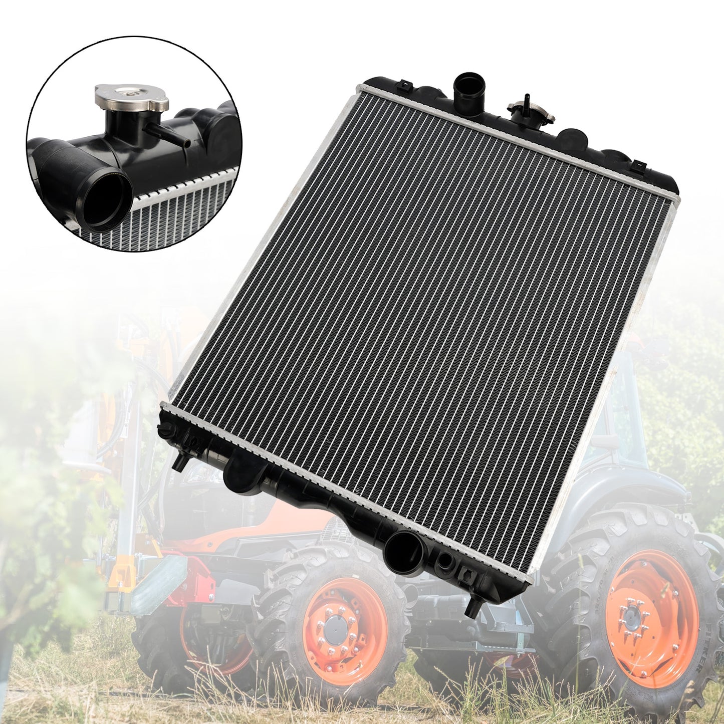 Radiator for Kubota M6800, M8200, M9000 Tractors – High-Performance Replacement Part