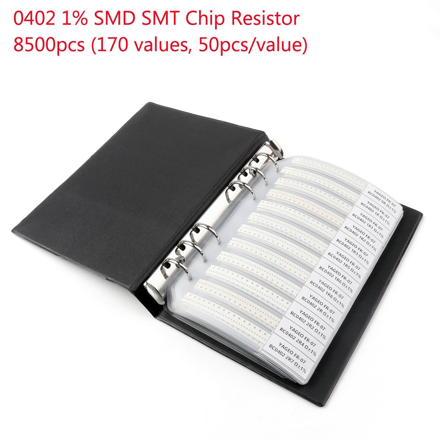 8500PCS 0402 1% SMD Chip SMT Resistor 170 Values Sample Book YAGEO DIY Kits Generic