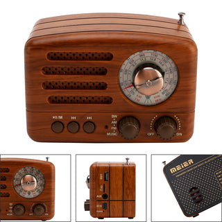 Retro-Style Decorative Radio Mini Multifunction Music Player Bluetooth Speaker