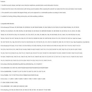 Overhead Noise Cancelling Headset Fit for TK3107 TK3200 TK2160 BaoFeng BF-888S