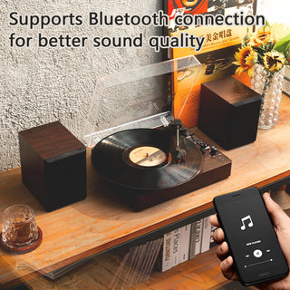 3 - Speed Turntable Decorative Record Player Split Bluetooth Vinyl Record Player Retro Bluetooth Speaker Ornaments Living Room Record Player