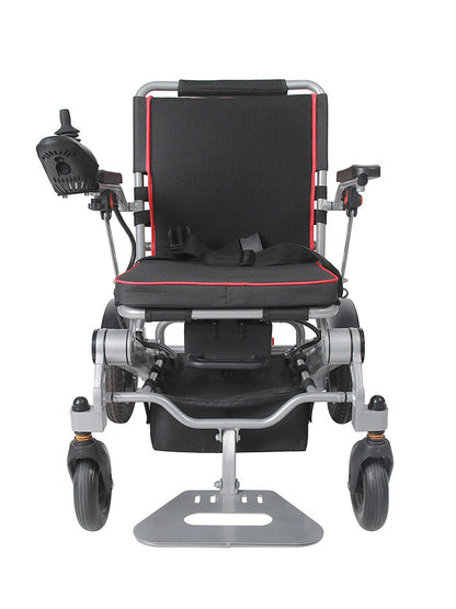 Seniors Compact Portable Airline Approved Electric Wheelchair for Adults Intelligent Power Wheelchairs Lightweight Foldable All Terrain Motorized Wheelchair