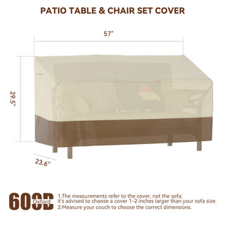 600D Sofa Covers Waterproof Patio Furniture Cover for Outdoor Couch Cover