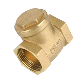 1-1/4" Brass Swing Check Valve NPT Threaded Plumbing Fitting