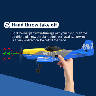 3Channel P51 Remote Control 2.4Ghz 6Axis Stabilizer Airplane Toy With 2Batteries Toy