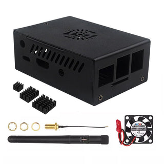 New Orange Pi 3B Metal Case Orange Pi 3B Aluminum Alloy Box Cooling Fan Cool Case