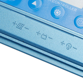 40A MPPT Solar Charge Controller with Bluetooth & APP – Fits 12V-60V LiFePO4, AGM, Gel, Lead Acid Batteries (Blue)