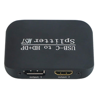 Type-C to HDMI+DP Laptop Splitter MST Two-Screen Display One Input Two Output