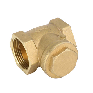 1-1/4" Brass Swing Check Valve NPT Threaded Plumbing Fitting