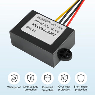 Waterproof DC-DC Boost Step-Up Converter 1A 6V To 12V Car Power Supply Module