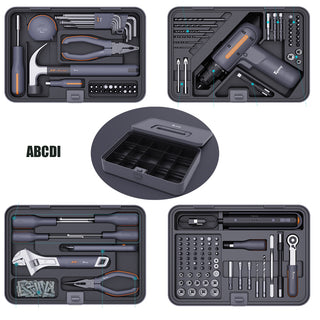 topteng Multifunctional Home & Auto & Woodworkers Repair Tool Kit