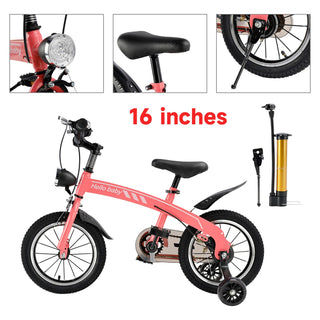 16" Kids' Bike with LED Headlight & Safety Brakes