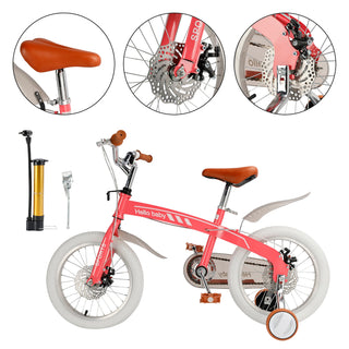 16 inch Double Disc Brakes Kid's Bike w/ LED Headlight