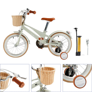 16 inch Kid's Bike Child Ages 7-9 w/ Auxiliary Wheels