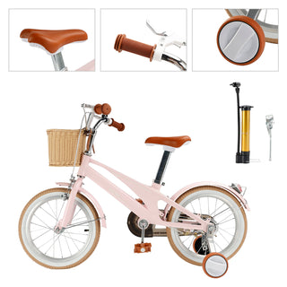 16 inch Kid's Bike Child Ages 7-9 w/ Auxiliary Wheels