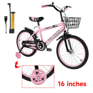 16 inch Kids Bike Adjustable Seat Girls  w/ Auxiliary Wheels