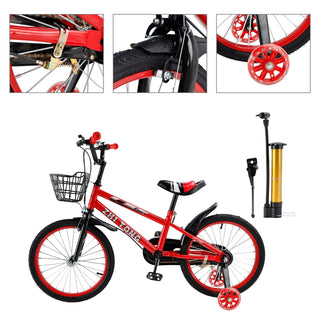 18 inches Durable Children's Bicycle with Safety Brakes & Flash Wheels