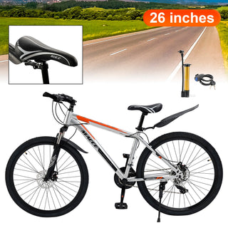 ☆26-inch dual disc brake mountain bike for adults