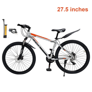 27.5 inch wheels 27 speed double disc brake mountain bike MTB Silver