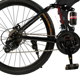 26 inch 27 Speed Folding Mountain Bike Double disc brake MTB Adults