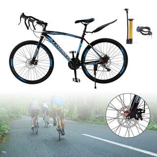 26" 27-Speed Road Bike with Disc Brakes & Advanced Suspension