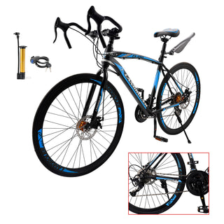 26" 27-Speed Road Bike with Disc Brakes & Advanced Suspension