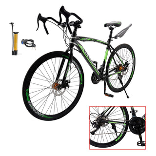27-Speed Road Bike with Disc Brakes & Stylish Suspension 26"