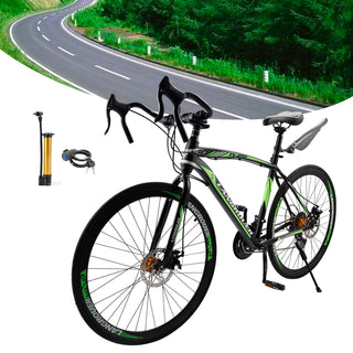 27-Speed Road Bike with Disc Brakes & Stylish Suspension 26"