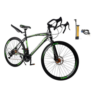 27-Speed Road Bike with Disc Brakes & Stylish Suspension 26"