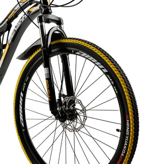26-Inch Full Suspension Mountain Bike – 21-Speed Bicycle with Thumb Shifter for Teens & Adults