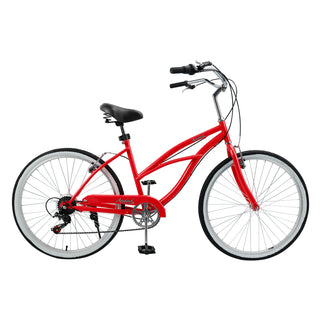 26 inch 7 Speed Urban Lady Girl's Beach Cruiser Bike Women's