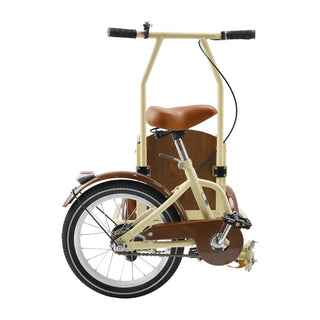 Folding Tricycle Cart Reverse Cream w/ Basket Pet Dog Adult